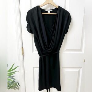 Diane Von Furstenberg New Reara 100% Silk Black Dress